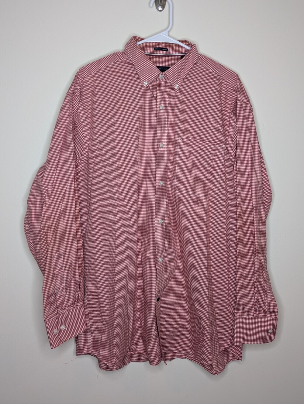 Tommy Hilfiger Red Plaid Shirt 17 34/35